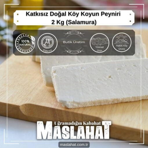 Katkısız Doğal Köy Koyun Peyniri 2 Kg (Salamura)-3