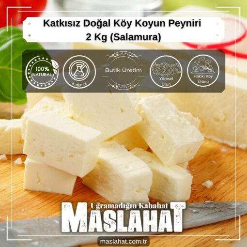 Katkısız Doğal Köy Koyun Peyniri 2 Kg (Salamura)-4