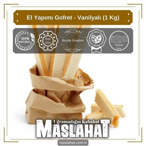 El Yapımı Gofret - Vanilyalı (1 Kg)-1