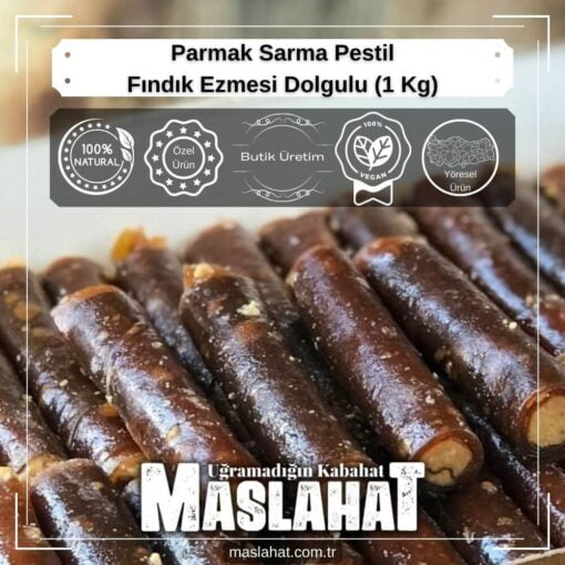 Parmak Sarma Pestil - Fındık Ezmesi Dolgulu (1 Kg)-2