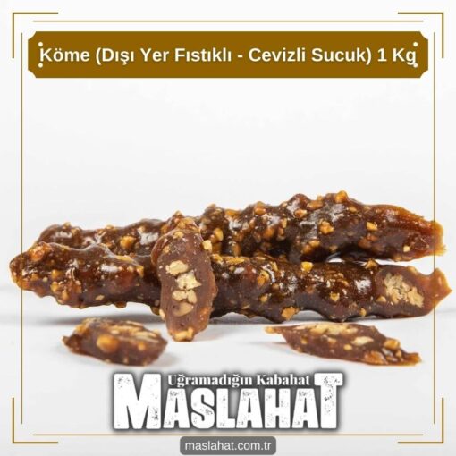 Köme (Dışı Yer Fıstıklı - Cevizli Sucuk) 1 Kg-2